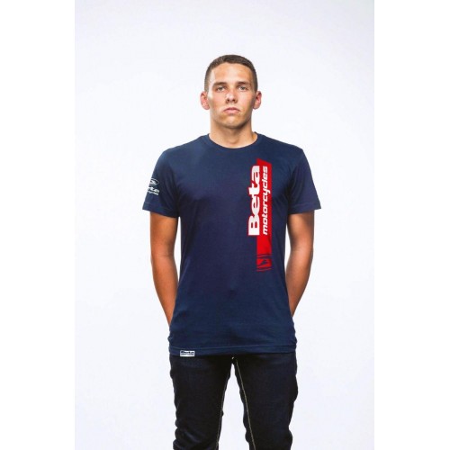 PADDOCK T-SHIRTS BLUE RED STRIPE XS