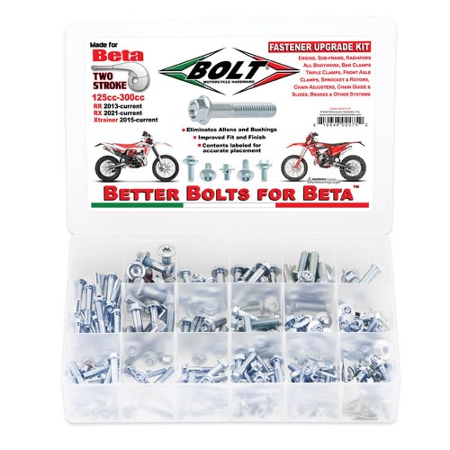BOLT PRO PACK FASTENER KIT BETA RR/XT 2T BOLT PRO PACK FASTENER KIT BETA RR/XT 2T