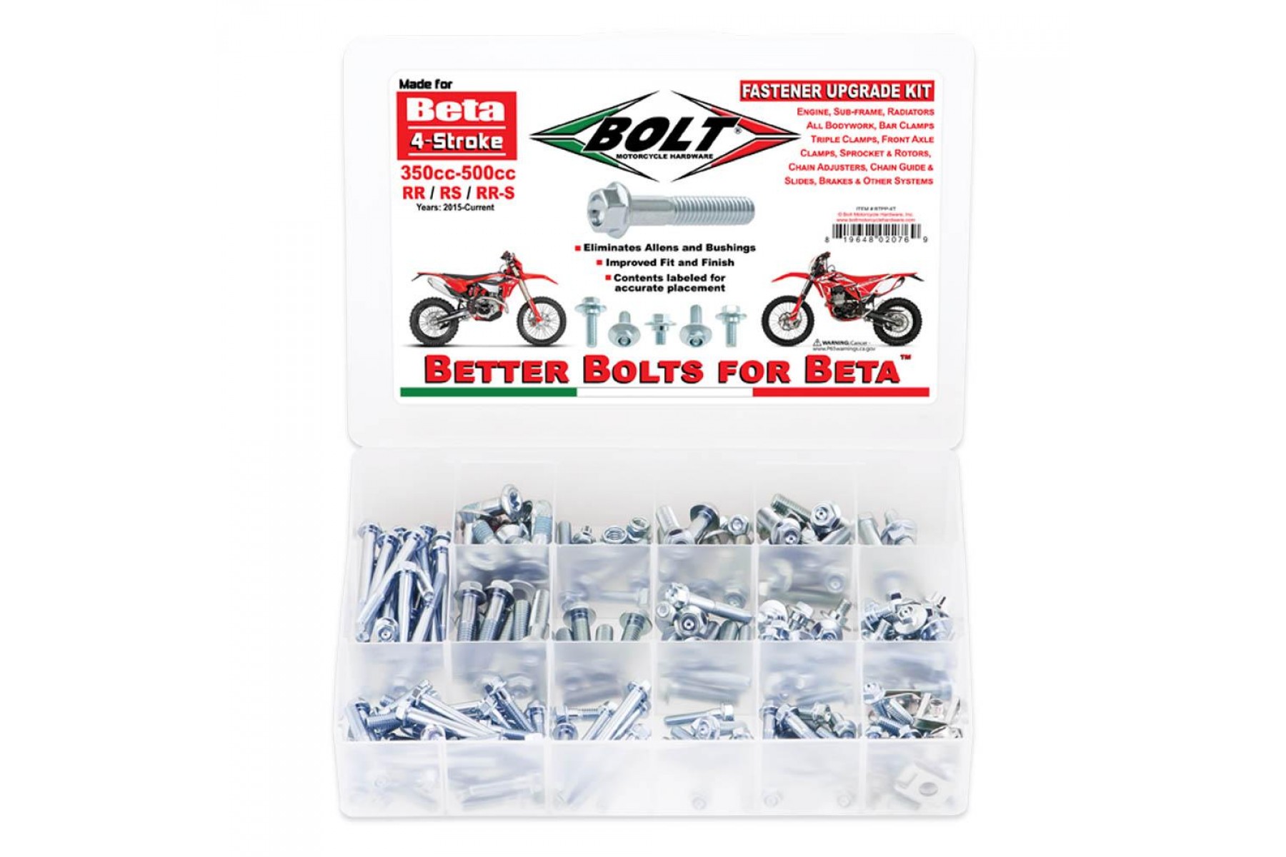 BOLT PRO PACK FASTENER KIT BETA RR4T BOLT PRO PACK FASTENER KIT BETA RR4T