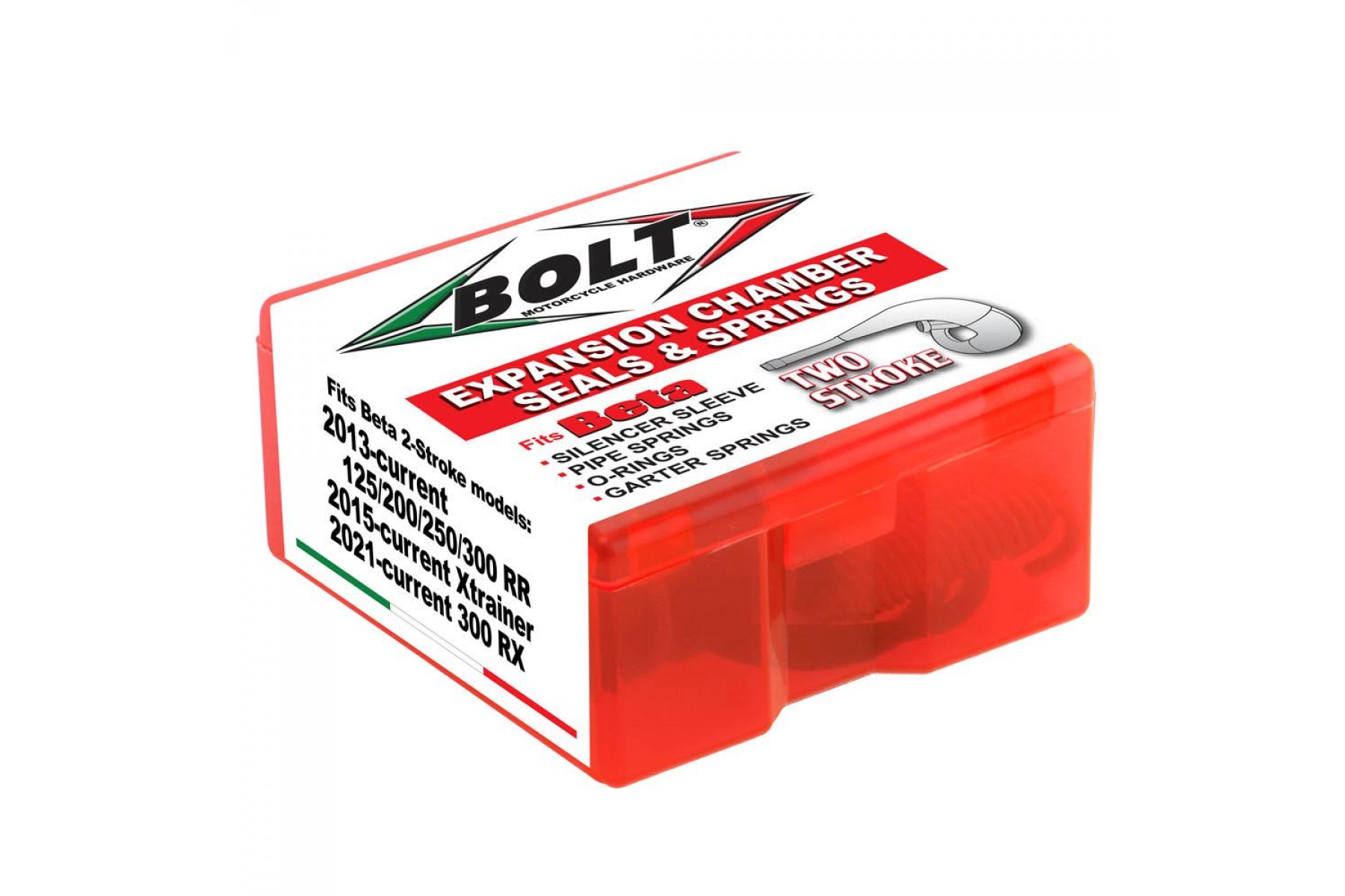 BOLT EXHAUST PIPE SEAL & SPRING KIT BETA RR 2T BOLT EXHAUST PIPE SEAL & SPRING KIT BETA RR 2T