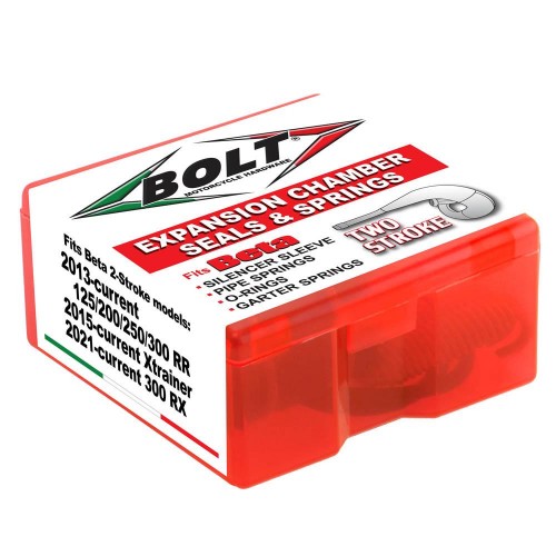 BOLT EXHAUST PIPE SEAL & SPRING KIT BETA RR 2T BOLT EXHAUST PIPE SEAL & SPRING KIT BETA RR 2T