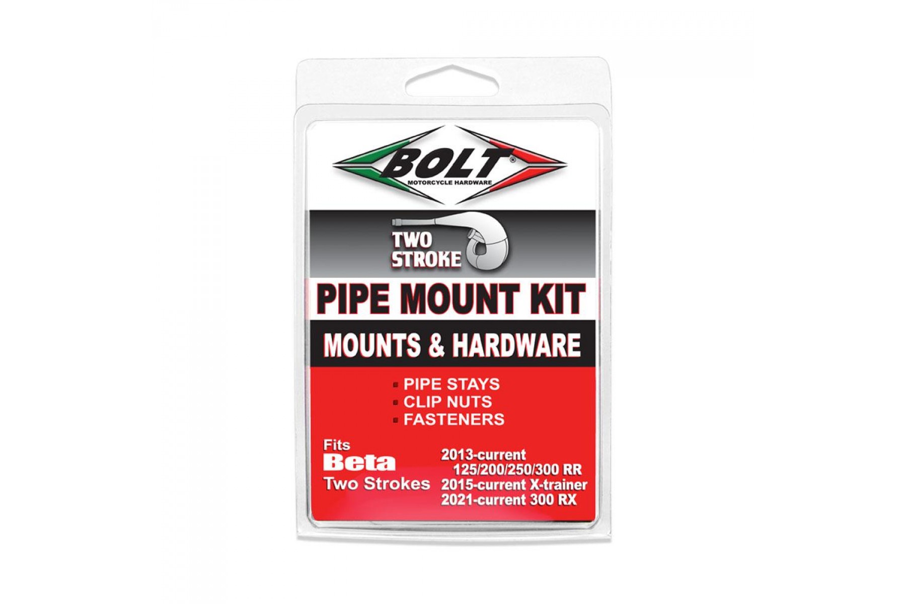 BOLT EXHAUST PIPE MOUNT KIT X2 BETA RR 2T BOLT EXHAUST PIPE MOUNT KIT X2 BETA RR 2T