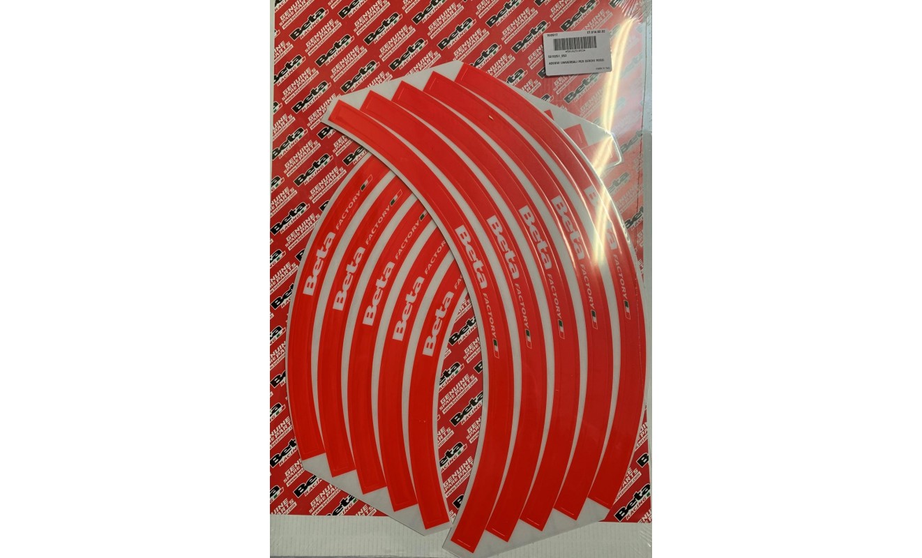 RED RIMS DECALS