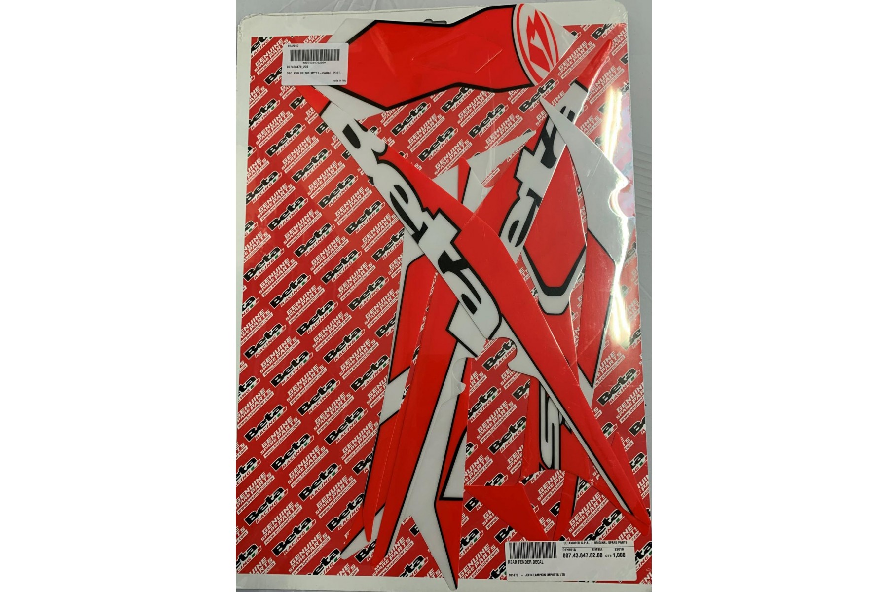 DECAL REAR FENDER EVO 2017 300SS DECAL REAR FENDER EVO 2017 300SS