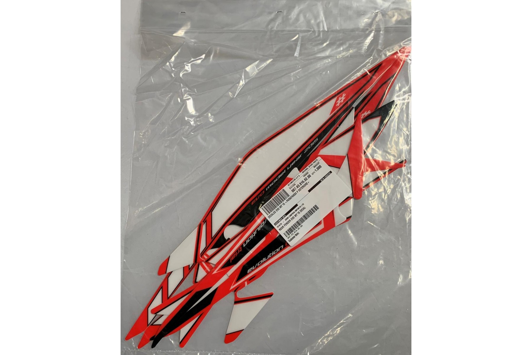 REAR FENDER EVO MY'15 DECAL REAR FENDER EVO MY'15 DECAL