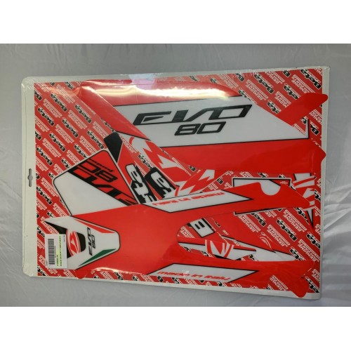 DECAL KIT FRAME/TANK EVO80 2017