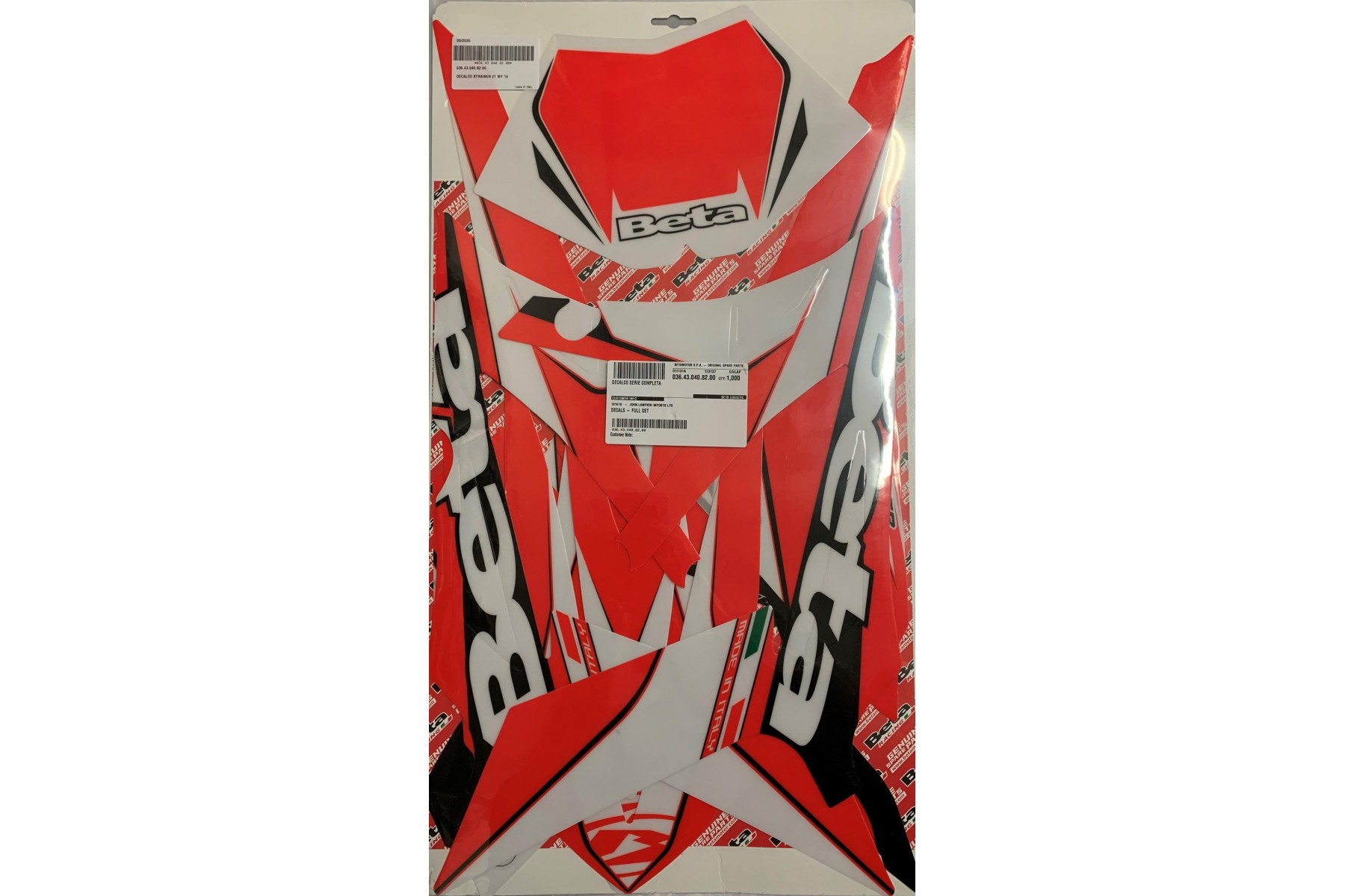 DECAL KIT X-TRAINER 2018/19 DECAL KIT X-TRAINER 2018/19