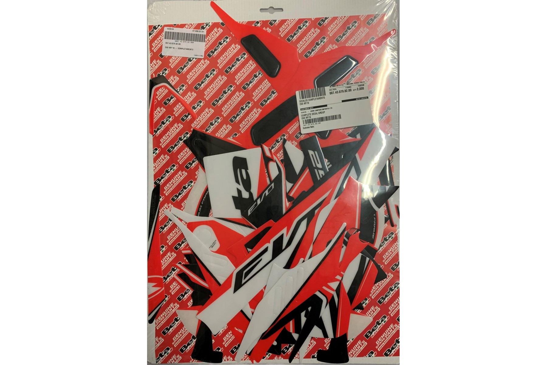COMPLETE DECAL GROUP EVO MY19 COMPLETE DECAL GROUP EVO MY19