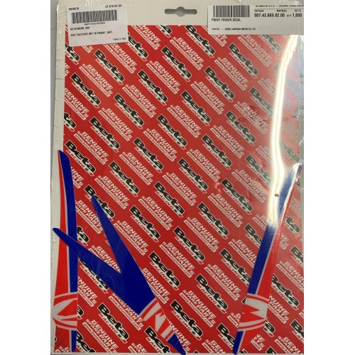 FRONT FENDER DECAL EVO FACTORY 2018